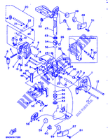 SUPPORT 1 pour Yamaha 6C 2 Stroke, Manual Starter, Tiller Handle, Manual Tilt de 1997