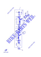 VILEBREQUIN / PISTON pour Yamaha 6C 2 Stroke, Manual Starter, Tiller Handle, Manual Tilt de 1997