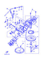 DEMARREUR KICK pour Yamaha 6C 2 Stroke, Manual Starter, Tiller Handle, Manual Tilt de 1997