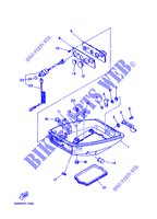 CARENAGE INFERIEUR pour Yamaha 6C 2 Stroke, Manual Starter, Tiller Handle, Manual Tilt de 1997