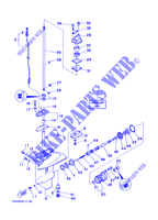 CARTER INFERIEUR ET TRANSMISSION pour Yamaha 6C 2 Stroke, Manual Starter, Tiller Handle, Manual Tilt de 1997