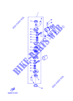 VILEBREQUIN / PISTON pour Yamaha 6D 2-Stroke, Manual Starter, Tiller Handle, Pre-Mixing de 2006