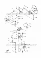 COMMANDE D'ACCELERATEUR pour Yamaha F150D Electric Starter, Remote Control, Power Trim & Tilt, Shaft 25