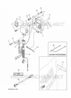 PIÈCES OPTIONNELLES 1 pour Yamaha F150D Electric Starter, Remote Control, Power Trim & Tilt, Shaft 25