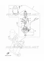 SYSTEME D'INCLINAISON 2 pour Yamaha F150D Electric Starter, Remote Control, Power Trim & Tilt, Shaft 25