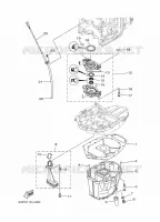 VENTILATEUR D'HUILE pour Yamaha F150D Electric Starter, Remote Control, Power Trim & Tilt, Shaft 25