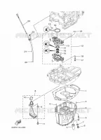 VENTILATEUR D'HUILE pour Yamaha F150D Electric Starter, Remote Control, Power Trim & Tilt, Shaft 20