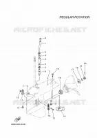 BOITIER D'HELICE ET TRANSMISSION 2 pour Yamaha F150F Electric Starter, Remote Control, Power Trim & Tilt, Shaft 25