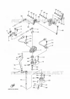 COMMANDE D'ACCELERATEUR pour Yamaha F150F Electric Starter, Remote Control, Power Trim & Tilt, Shaft 25