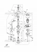 DEMARREUR pour Yamaha F150F Electric Starter, Remote Control, Power Trim & Tilt, Shaft 25