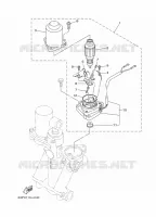 SYSTEME D'INCLINAISON 2 pour Yamaha F150F Electric Starter, Remote Control, Power Trim & Tilt, Shaft 25