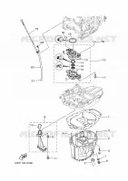 VENTILATEUR D'HUILE pour Yamaha F150F Electric Starter, Remote Control, Power Trim & Tilt, Shaft 25