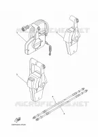 BOITIER DE COMMANDE A DISTANCE pour Yamaha F150F Electric Starter, Remote Control, Power Trim & Tilt, Shaft 25