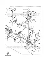 BOITIER DE COMMANDE A DISTANCE pour Yamaha F150F Electric Starter, Remote Control, Power Trim & Tilt, Shaft 25