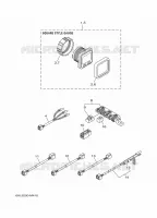PIÈCES OPTIONNELLES 2 pour Yamaha F150F Electric Starter, Remote Control, Power Trim & Tilt, Shaft 25