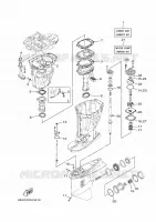 KIT DE REPARATION 2 pour Yamaha F150G Electric Starter, Remote Control, Power Trim & Tilt, Shaft 20
