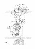ALLUMAGE pour Yamaha F150G Electric Starter, Remote Control, Power Trim & Tilt, Shaft 25