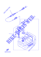 RESERVOIR A CARBURANT pour Yamaha 6D Manual Start, Tiller Handle, Manual Tilt, Shaft 15