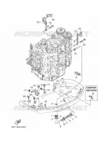 CAPOT INFERIEUR 3 pour Yamaha F175C Electric Starter, Remote Control, Power Trim & Tilt, Shaft 20