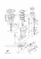 KIT DE REPARATION 2 pour Yamaha F175C Electric Starter, Remote Control, Power Trim & Tilt, Shaft 20