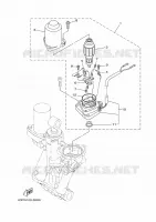 SYSTEME D'INCLINAISON 2 pour Yamaha F175C Electric Starter, Remote Control, Power Trim & Tilt, Shaft 20