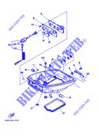 CARENAGE INFERIEUR pour Yamaha 6D Manual Start, Tiller Handle, Manual Tilt, Shaft 20