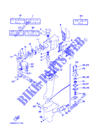 KIT DE REPARATION  pour Yamaha 6D Manual & Electric Steering, Tiller Handle, Manual Tilt, Shaft 20