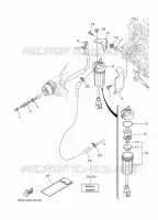 ALIMENTATION CARBURANT 1 pour Yamaha F200F Electric Starter, Remote Control, Power Trim & Tilt, Shaft 20