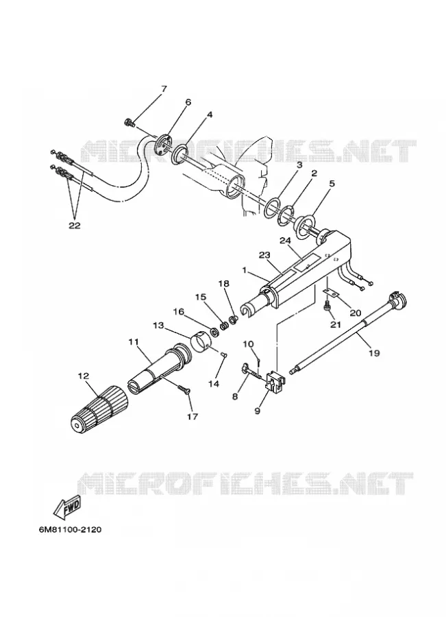 DIRECTION Yamaha OUTBOARD ENGINES 6hp (4.4kW) 2002 6  6D