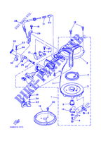 DEMARREUR KICK pour Yamaha 6D 2 Stroke, Manual Starter, Tiller Handle, Manual Tilt de 2002
