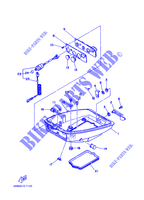 CARENAGE INFERIEUR pour Yamaha 6D 2 Stroke, Manual Starter, Tiller Handle, Manual Tilt de 2001