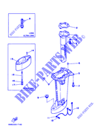 CARTER SUPERIEUR pour Yamaha 6D 2 Stroke, Manual Starter, Tiller Handle, Manual Tilt de 2001
