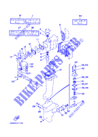 KIT DE REPARATION 1 pour Yamaha 6D 2 Stroke, Manual Starter, Tiller Handle, Manual Tilt de 2001