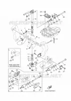 SUPPORT 2 pour Yamaha F200F Electric Starter, Remote Control, Power Trim & Tilt, Shaft 20