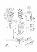 KIT DE REPARATION 2 pour Yamaha F200F Electric Starter, Remote Control, Power Trim & Tilt, Shaft 20