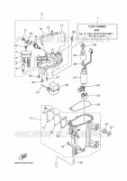 POMPE A INJECTION 1 pour Yamaha F200F Electric Starter, Remote Control, Power Trim & Tilt, Shaft 20