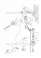 ALIMENTATION CARBURANT 1 pour Yamaha F200F Electric Starter, Remote Control, Power Trim & Tilt, Shaft 25