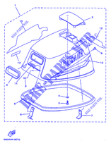 CAPOT SUPERIEUR pour Yamaha 6D 2 Stroke, Manual Starter, Tiller Handle, Manual Tilt de 1998