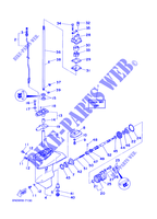 CARTER INFERIEUR ET TRANSMISSION pour Yamaha 6D 2 Stroke, Manual Starter, Tiller Handle, Manual Tilt de 1998