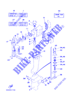 KIT DE REPARATION 1 pour Yamaha 6D 2 Stroke, Manual Starter, Tiller Handle, Manual Tilt de 1998