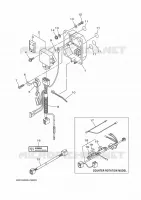 PIÈCES OPTIONNELLES 1 pour Yamaha F200G Electric Starter, Remote Control, Power Trim & Tilt, Shaft 25