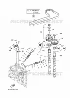 SOUPAPE pour Yamaha F200G Electric Starter, Remote Control, Power Trim & Tilt, Shaft 25