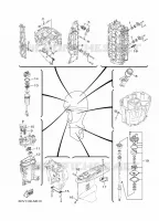 PIECES D'ENTRETIEN pour Yamaha F200G Electric Starter, Remote Control, Power Trim & Tilt, Shaft 25