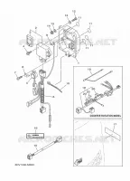 PIÈCES OPTIONNELLES 1 pour Yamaha F200G Electric Starter, Remote Control, Power Trim & Tilt, Shaft 25