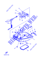 CARENAGE INFERIEUR pour Yamaha 6D 2 Stroke, Manual Starter, Tiller Handle, Manual Tilt de 1997