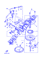 DEMARREUR KICK pour Yamaha 6D 2 Stroke, Manual Starter, Tiller Handle, Manual Tilt de 1997