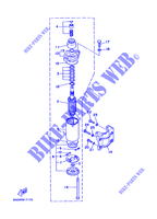 DEMARREUR pour Yamaha 6D 2 Stroke, Manual Starter, Tiller Handle, Manual Tilt de 1997