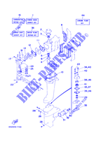 KIT DE REPARATION 1 pour Yamaha 6D 2 Stroke, Manual Starter, Tiller Handle, Manual Tilt de 1997