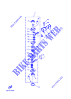 VILEBREQUIN / PISTON pour Yamaha 6D 2 Stroke, Manual Starter, Tiller Handle, Manual Tilt de 1997