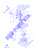 VENTILATEUR D'HUILE pour Yamaha F225B Electric Starter, Remote Control, Power Trim & Tilt, Shaft 30
